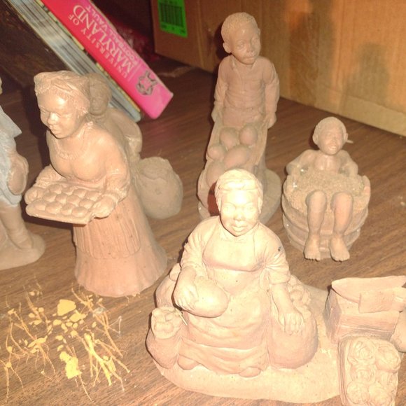 Vintage Clay Figurines - Picture 2 of 6